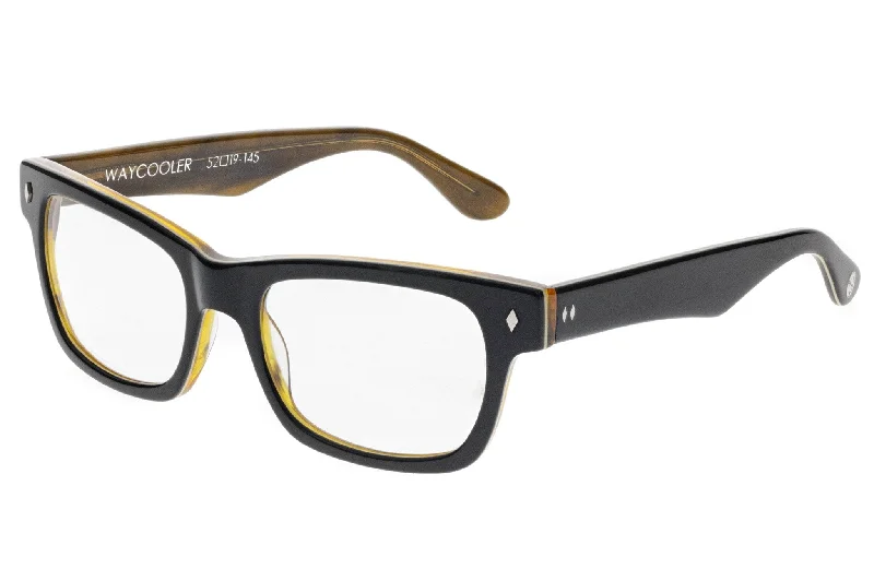 Waycooler Black/Honey Clear Lens