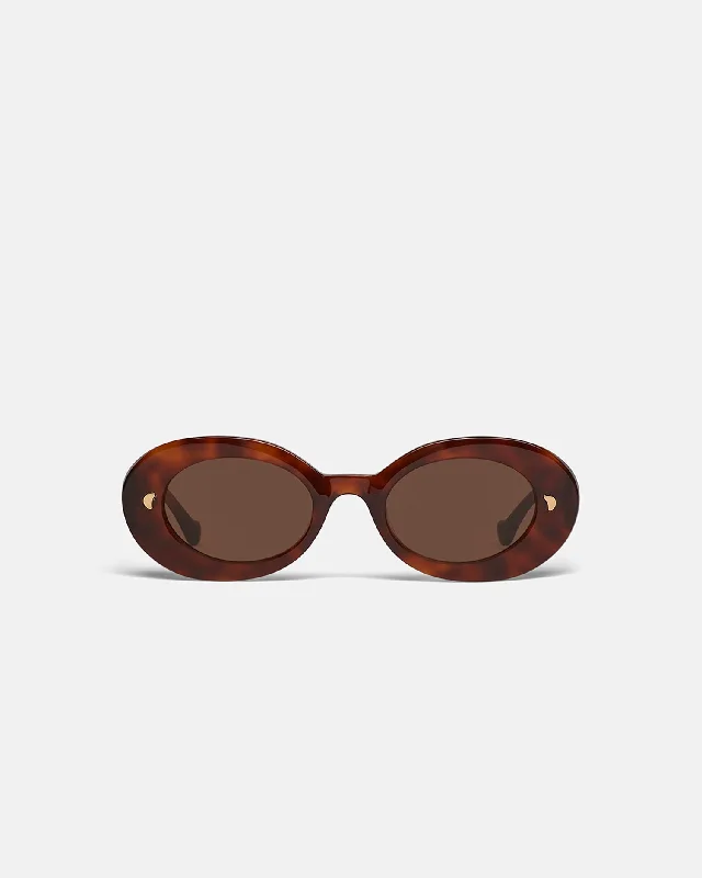 Giva - Bio-Plastic Oval Sunglasses - Light Turtle