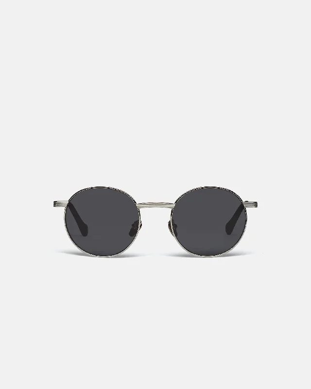 Pola - Metal Round-Frame Sunglasses - Silver