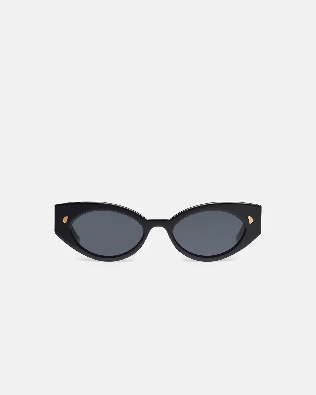 Azalea - Bio-Plastic Cat-Eye Sunglasses - Black