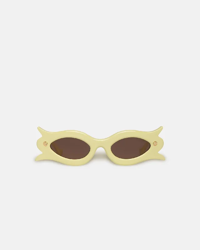 Tully - Bio-Plastic Floral-Shaped Sunglasses - Moonbeam