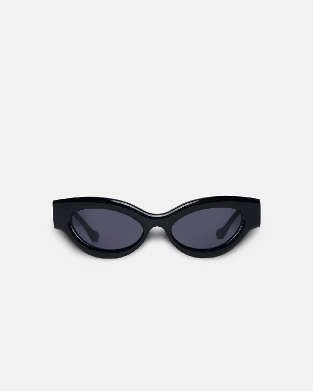 Trysta - Bio-Plastic Wrap Sunglasses - Black