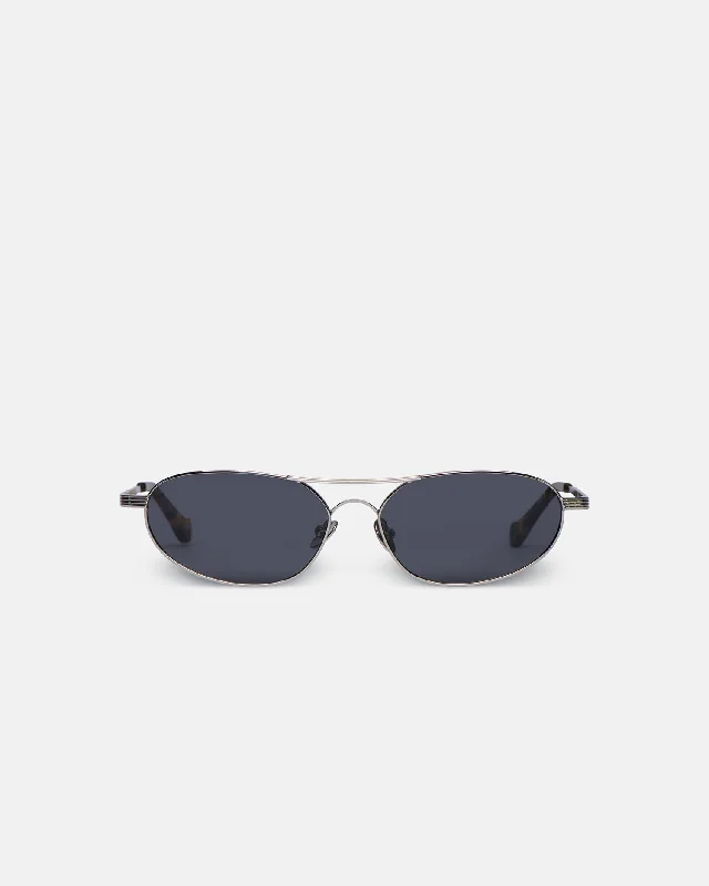 Serina - Silver-Tone Aviator-Style Sunglasses - Silver