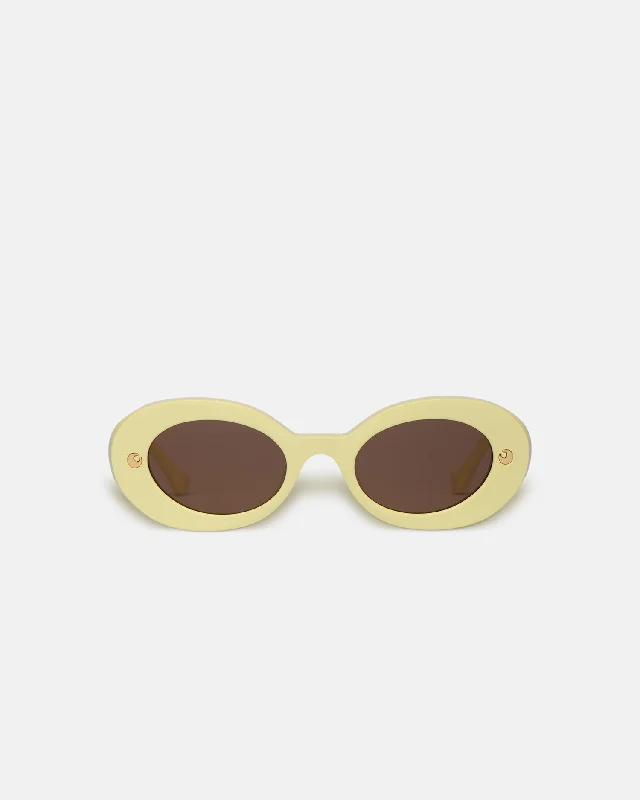 Giva - Bio-Plastic Oval Sunglasses - Moonbeam