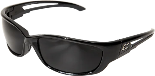 Edge Eyewear Kazbek XL GSK-XL116 Black Frame with Gasket Smoke Lens Glasses