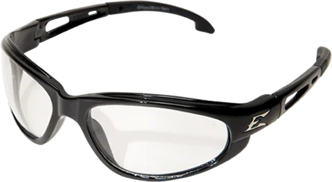 Edge Eyewear Dakura GSW111VS Black Frame with Gasket Clear Vapor Shield Lens Glasses