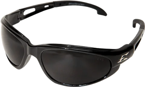 Edge Eyewear Dakura GSW116 Black Frame with Gasket  Smoke Lens Glasses