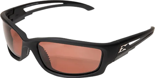 Edge Eyewear Kazbek GTSK215  Black Frame with Gasket Polarized Copper Driving Lens Glasses