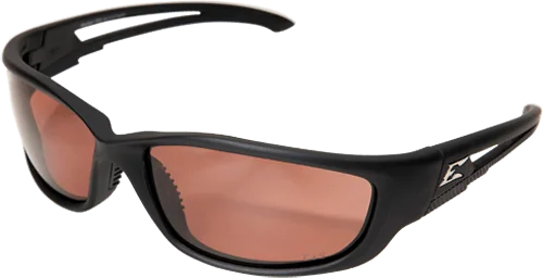 Edge Eyewear Kazbek XL TSK-XL215  Black Frame Polarized Copper Driving Lens Glasses