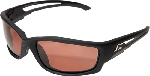 Edge Eyewear Kazbek TSK215 Black Frame Polarized Copper Driving Lens Glasses