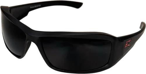 Edge Eyewear Brazeau TXB236 Black Frame Polarized Smoke Lens Glasses