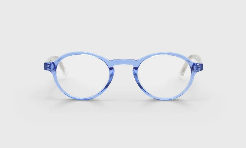 15 - Light Blue Crystal Front with Crystal Temples