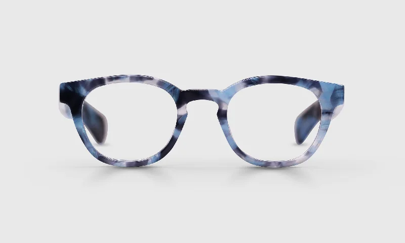 60 - Iridescent Aqua Blue Front and Temples