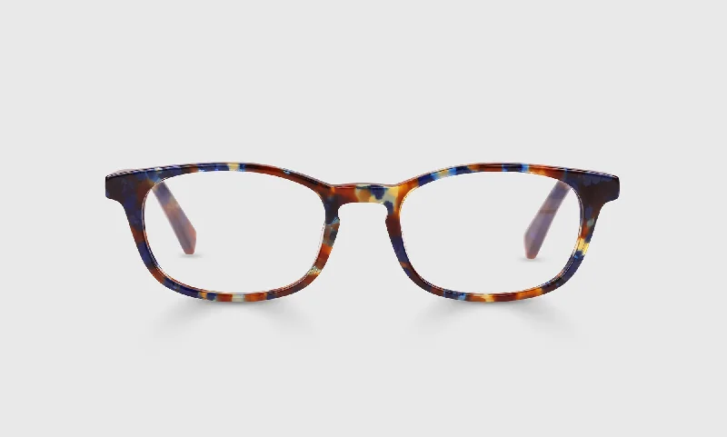 09 - Navy and Mahogany Tortoise Front and Temples