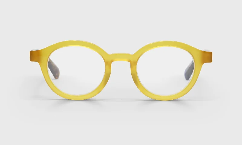 77 - Yellow Front with Blue and Brown Chop Temples