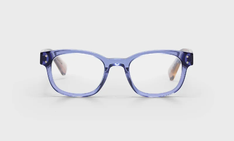 55 - Transparent Purple Front with Purple/Blush Transparent Temples