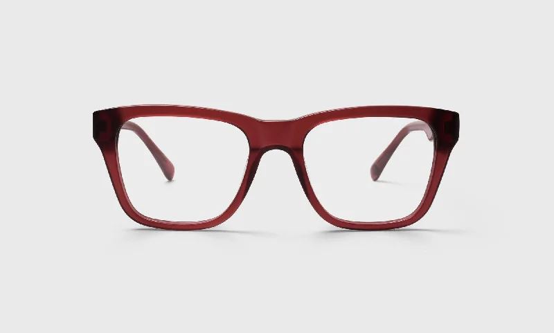 01 - Matte Red Crystal Front and Temples