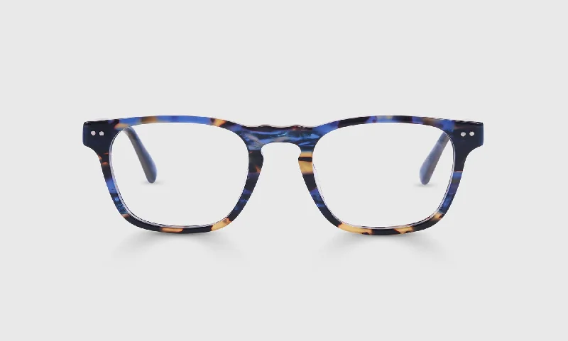 50 - Blue and Brown Tortoise Front and Temples