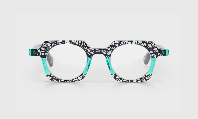 00 - Black Chop and Teal Front and Temples