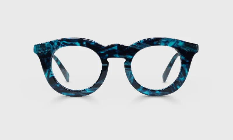 10 - Blue Pattern Front and Temples