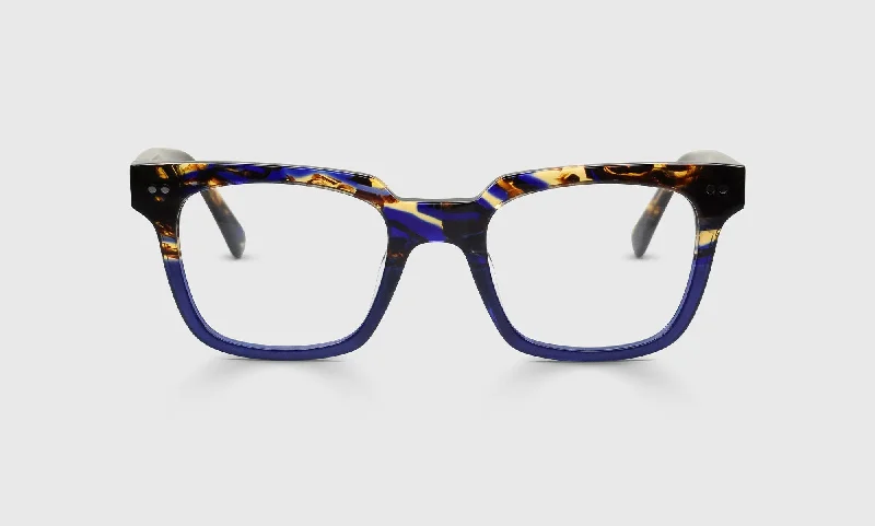 50 - Tortoise & Navy Front and Temples