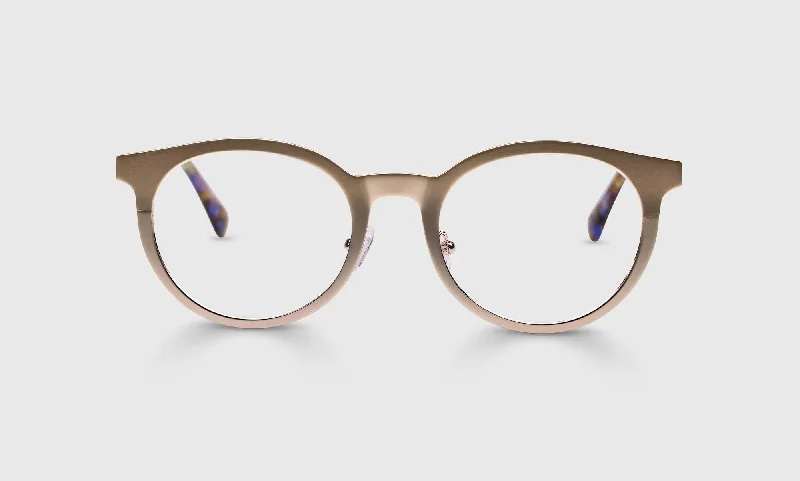 45 - Satin Matte Gold Metal Front and Temples