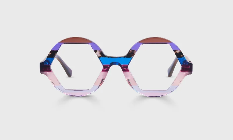 15 - Cool-Toned Multi-Stripe Front and Temples