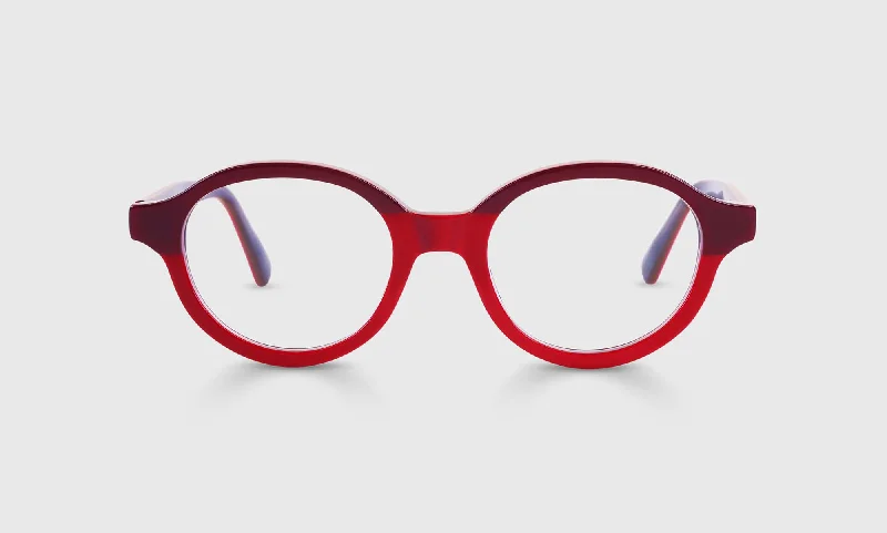 01 - Crimson and Cherry-Layered Front and Temples