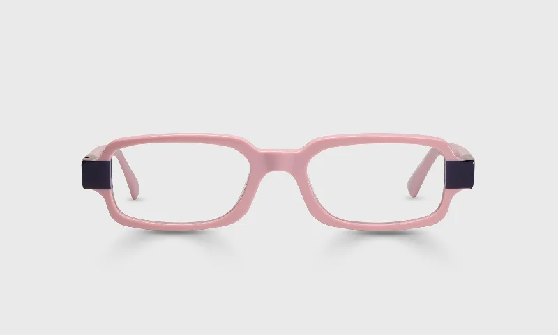 45 - Mauve Pink with Eggplant Front and Temples