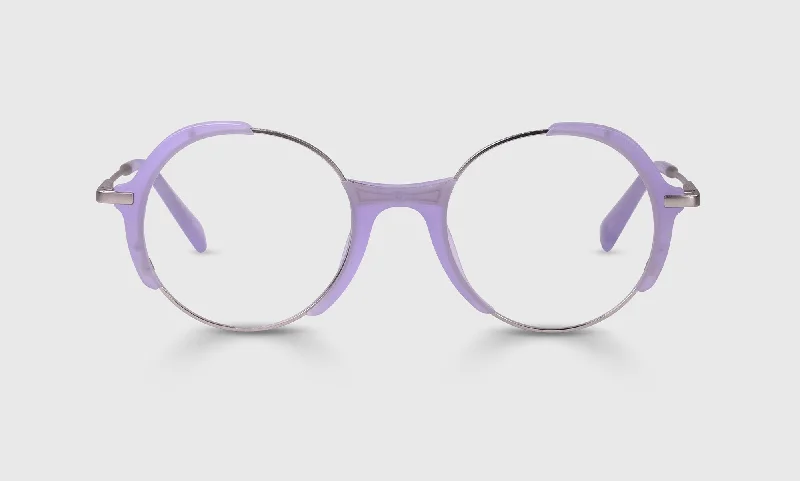 15 - Silver Matte Lilac Front and Temples