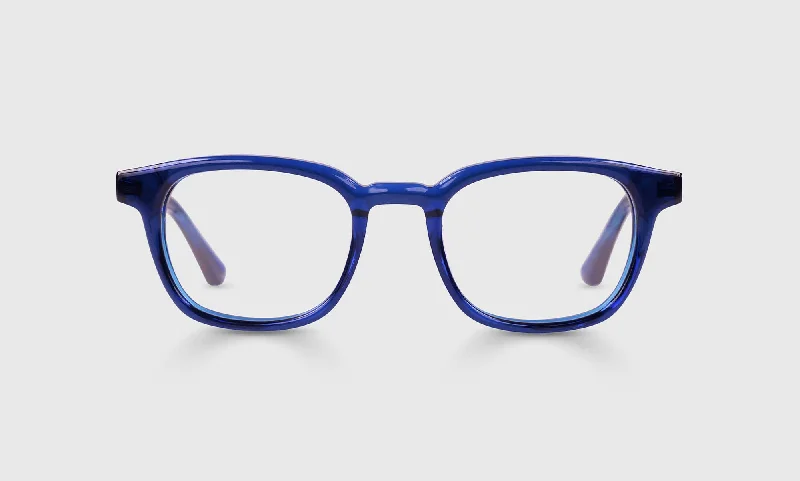 10 - Cobalt Blue Crystal Front and Temples