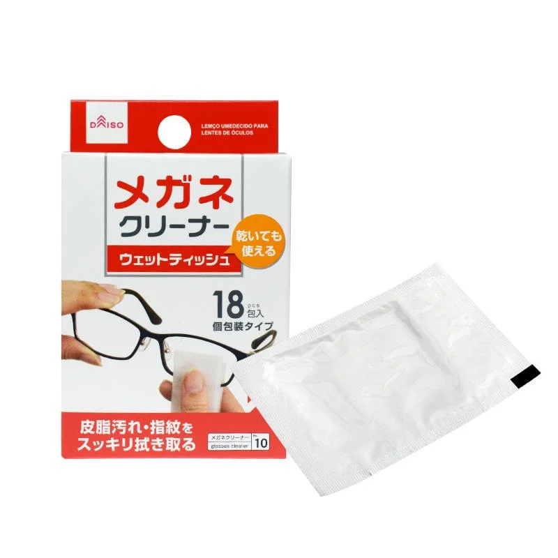 Eyeglass Cleaner Wet Wipe Type 18 Packets