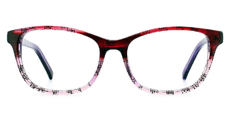 Unique Two Tone Rectangular Prescription Glasses A15606