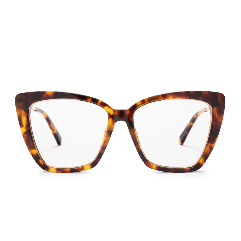 BECKY IV - AMBER TORTOISE + BLUE LIGHT TECHNOLOGY GLASSES