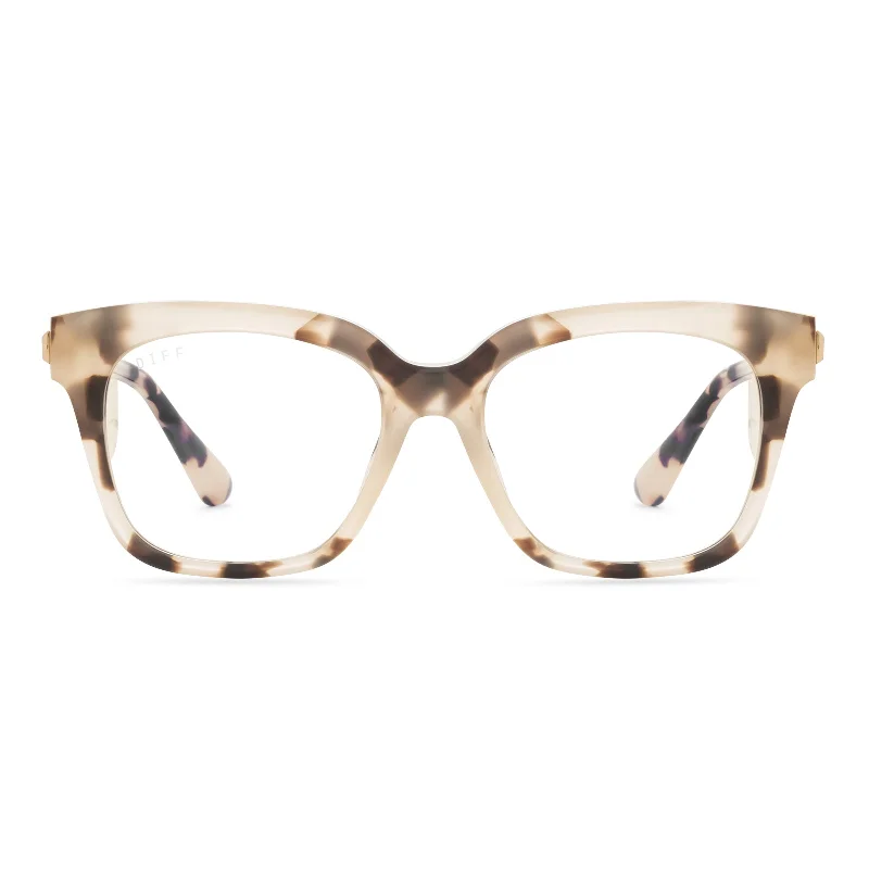 BELLA XS - CREAM TORTOISE + BLUE LIGHT GLASSES