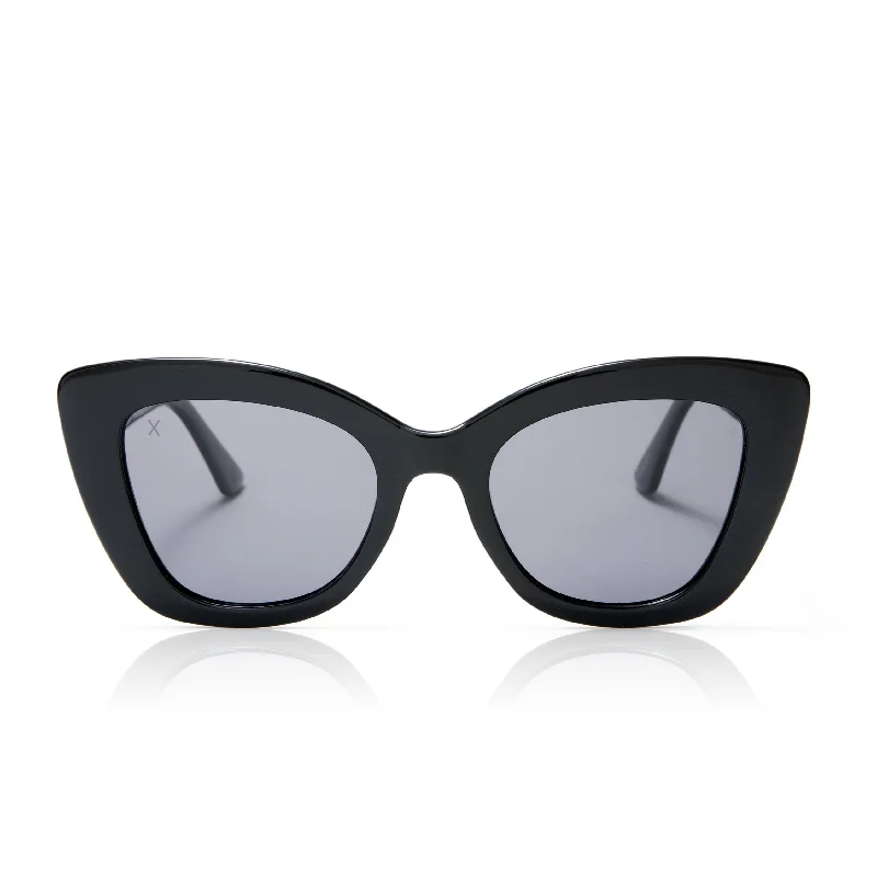 beverly - black + grey sunglasses