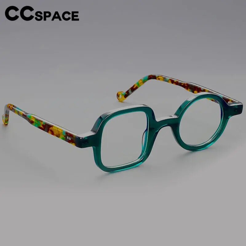 CCspace Women's Full Rim Irregular Acetate Hyperopic Reading Glasses R49307