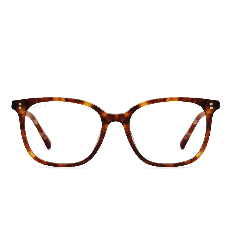 CLARKE - AMBER TORTOISE + BLUE LIGHT TECHNOLOGY GLASSES