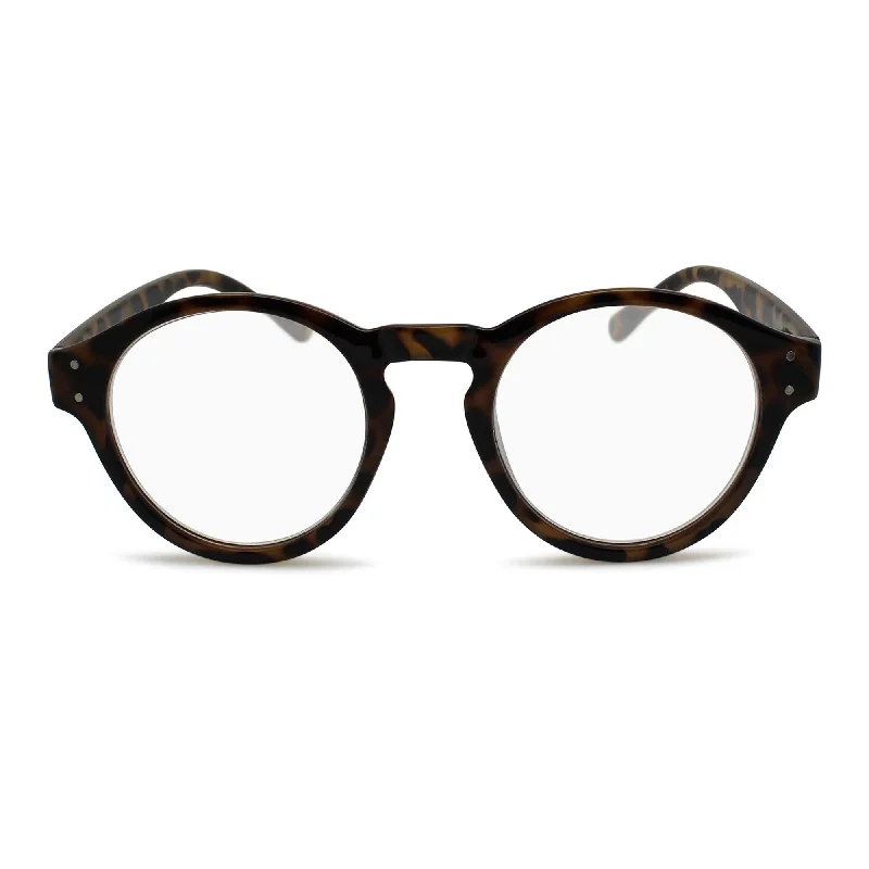 Classic Round Retro Reading Glasses for Men or Women R-428