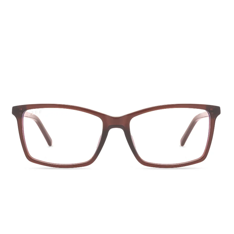 CONNOR - CHESTNUT CRYSTAL + BLUE LIGHT GLASSES