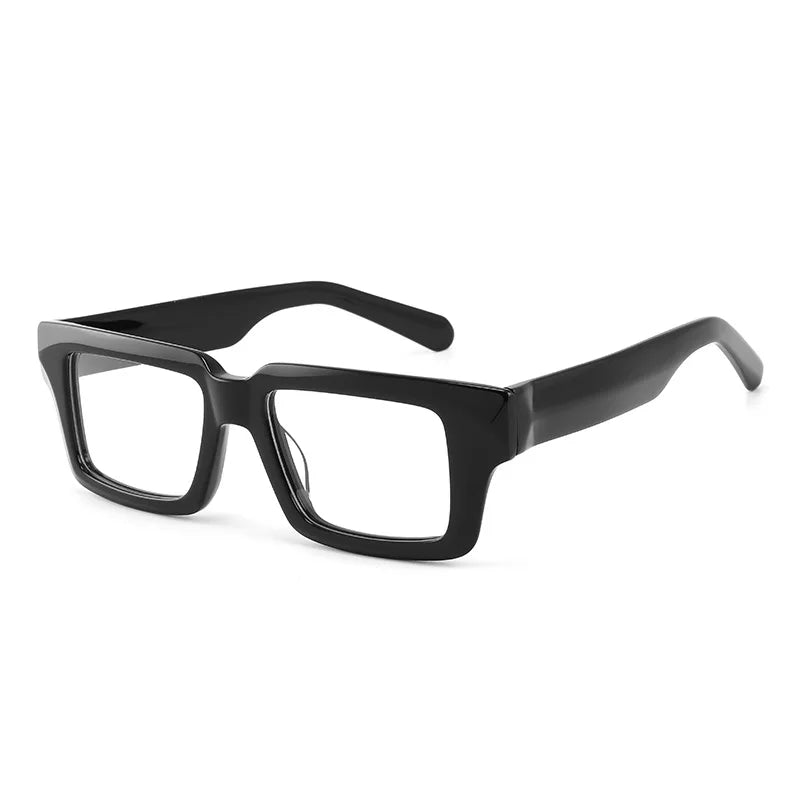 Cubojue Mens Full Rim Square Plastic Reading Glasses Gl6609