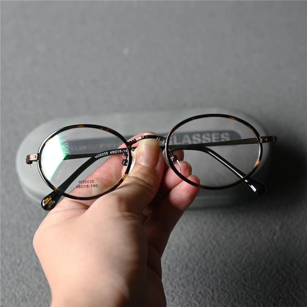 Cubojue Unisex Full Rim Oval Alloy Reading Glasses 35035