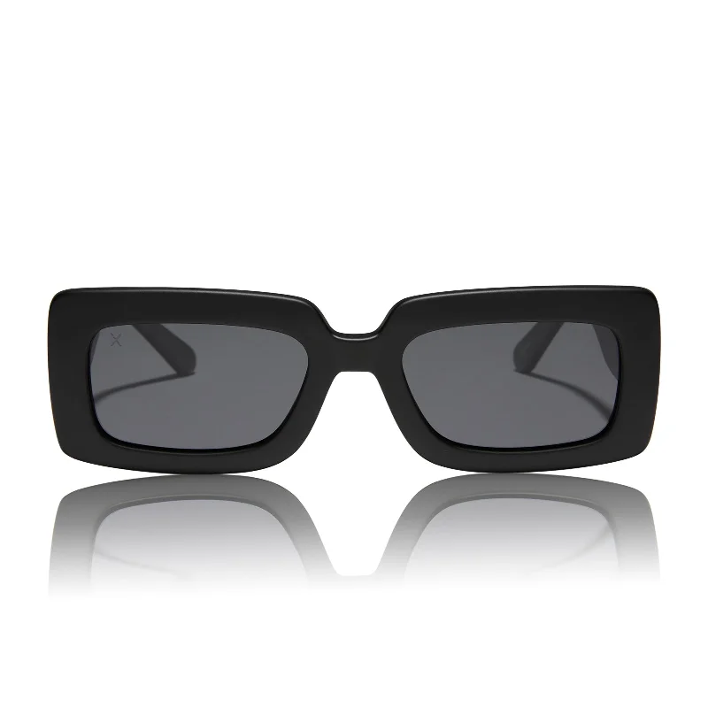 culver - matte black + grey polarized sunglasses