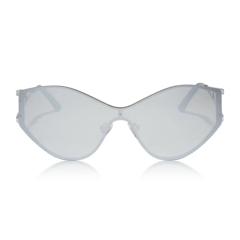 dessy - silver + silver mirror sunglasses