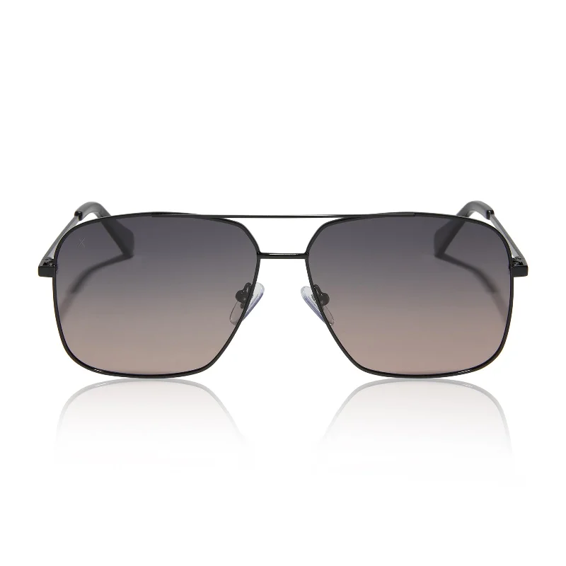 encino - black + orchid gradient polarized sunglasses