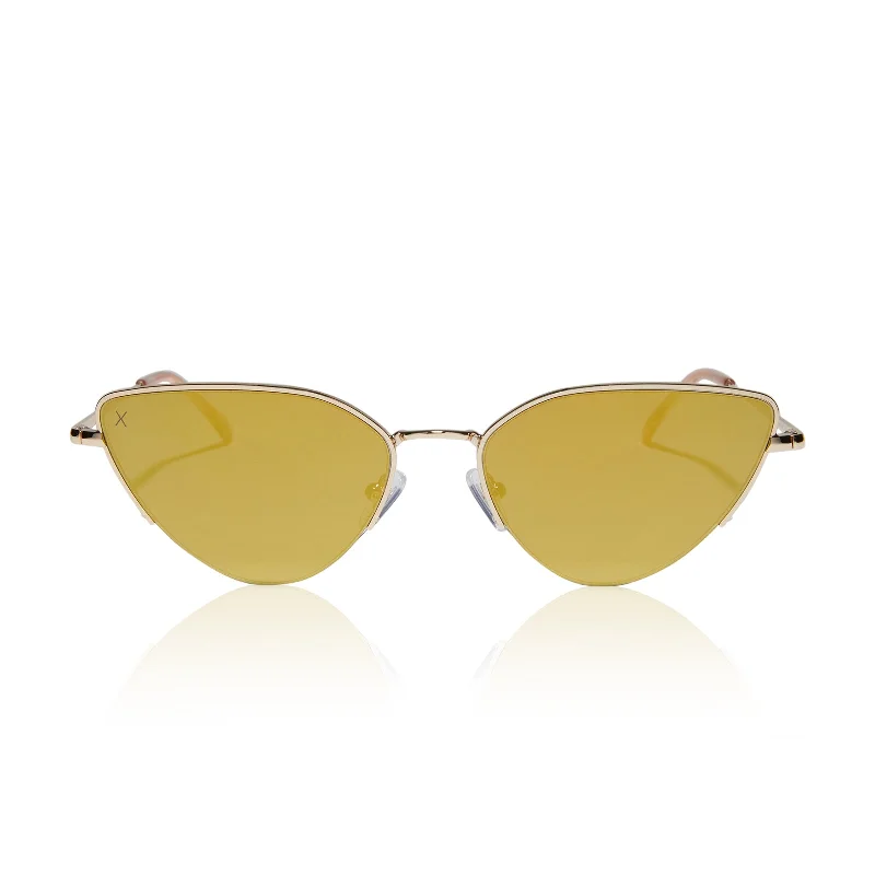 fairfax - gold + gold mirror sunglasses