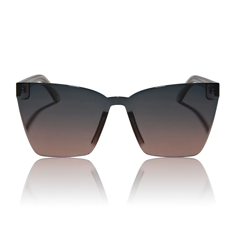 glendale - crystal cool grey + orchid gradient sunglasses