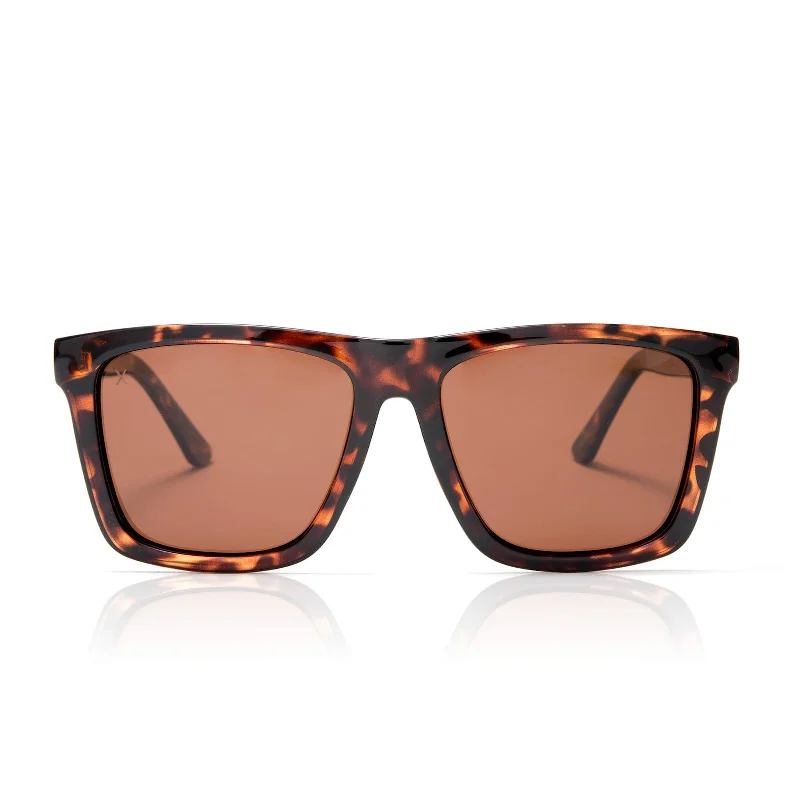 hangback - tortoise + brown polarized sunglasses