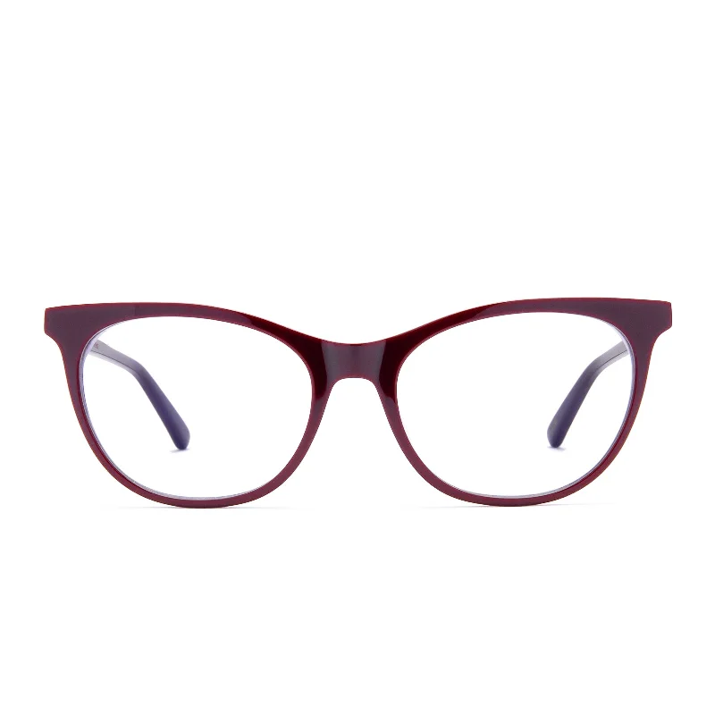 JADE - CLARET + BLUE LIGHT TECHNOLOGY GLASSES