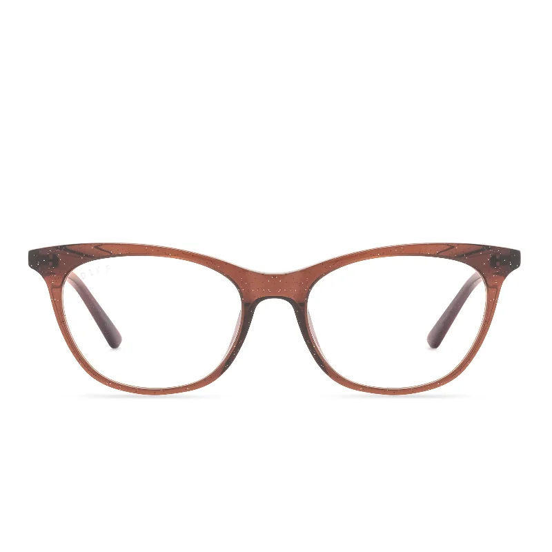 JADE - FESTIVE CHESTNUT + BLUE LIGHT GLASSES